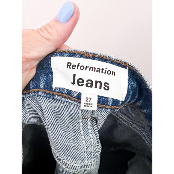 Reformation Cynthia High Rise Straight Jeans Size 27 - Picture 5 of 7